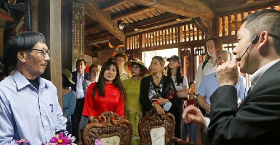 Tập huấn ứng xử văn minh du lịch và du lịch cộng đồng cho dân cư năm 2023 tại xã Đường Lâm